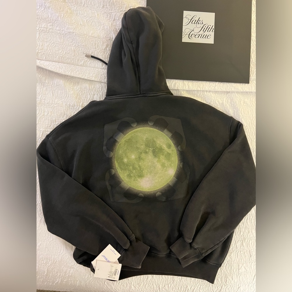 Off White Moon Hoodie Size Lg